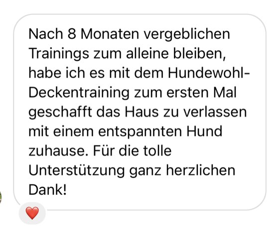 Nachricht einer Kundin an Désirée Scheller