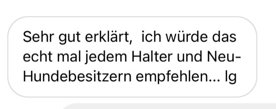 Nachricht einer Kundin an Désirée Scheller