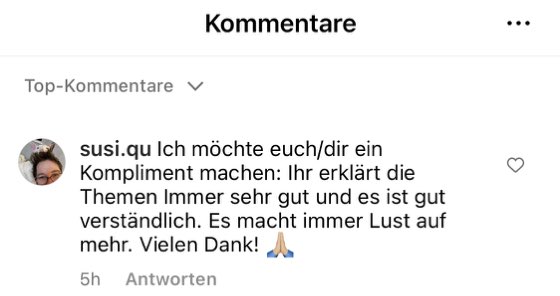 Nachricht einer Kundin an Désirée Scheller