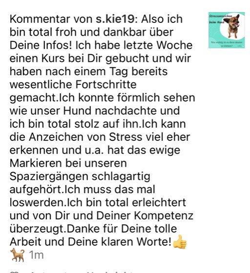 Nachricht einer Kundin an Désirée Scheller