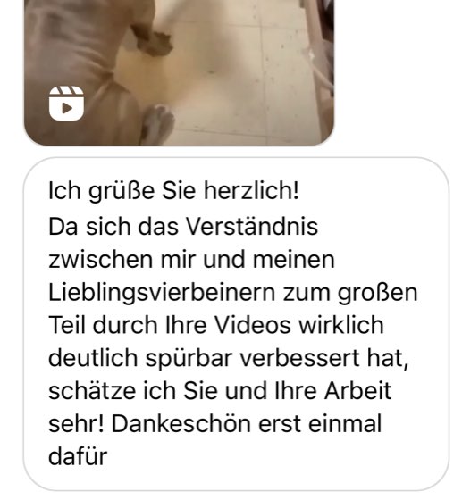 Nachricht einer Kundin an Désirée Scheller